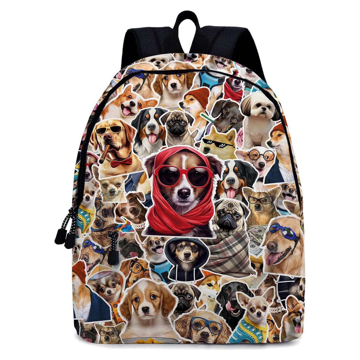 Mochila Escolar ROVOZAR 41 cm Tema Perro para Niños