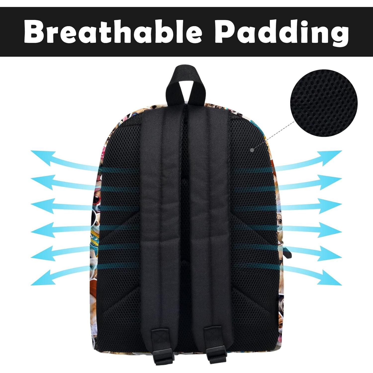 Mochila Escolar ROVOZAR 41 cm Tema Perro para Niños