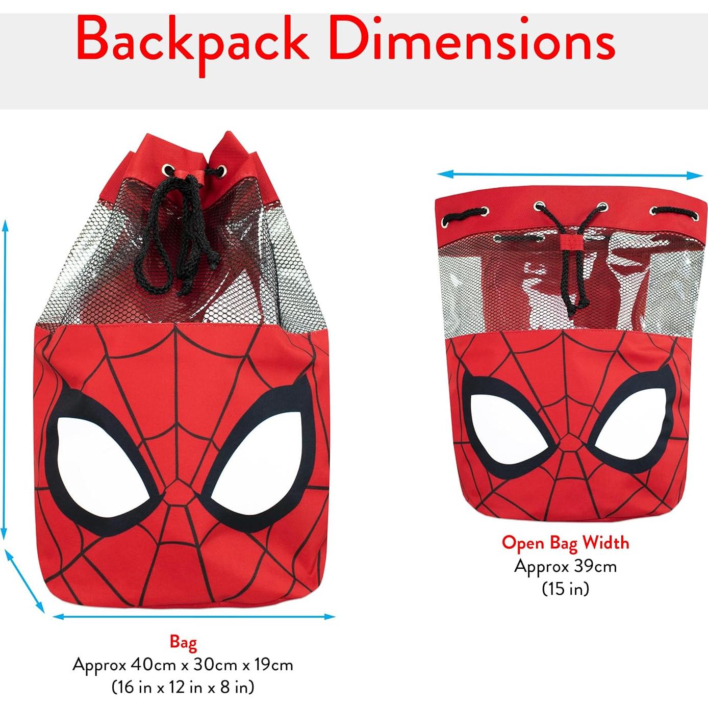 Bolsa de Natación Marvel Spiderman para Niños 40x37cm
