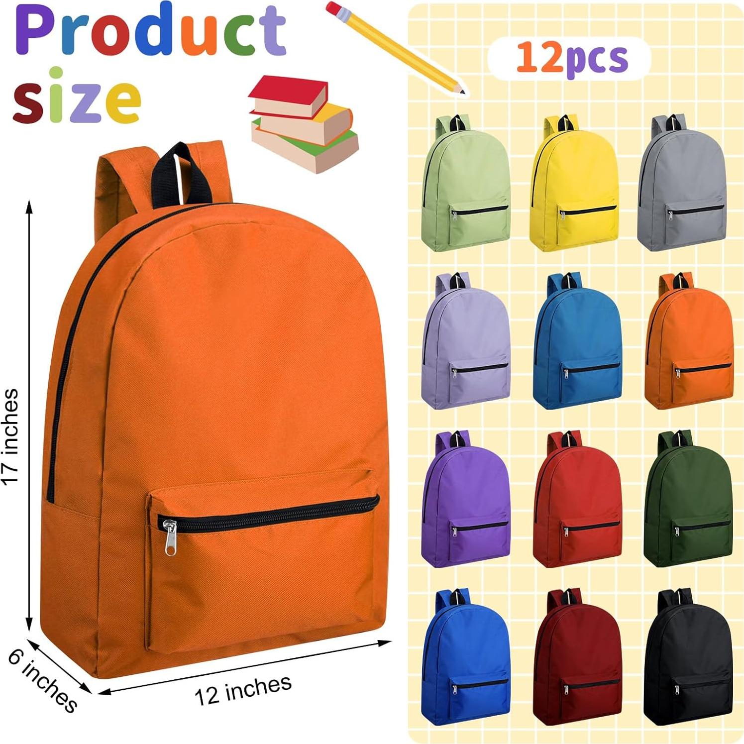 Mochilas Clásicas al por Mayor Amylove 12 Unidades 30x43cm