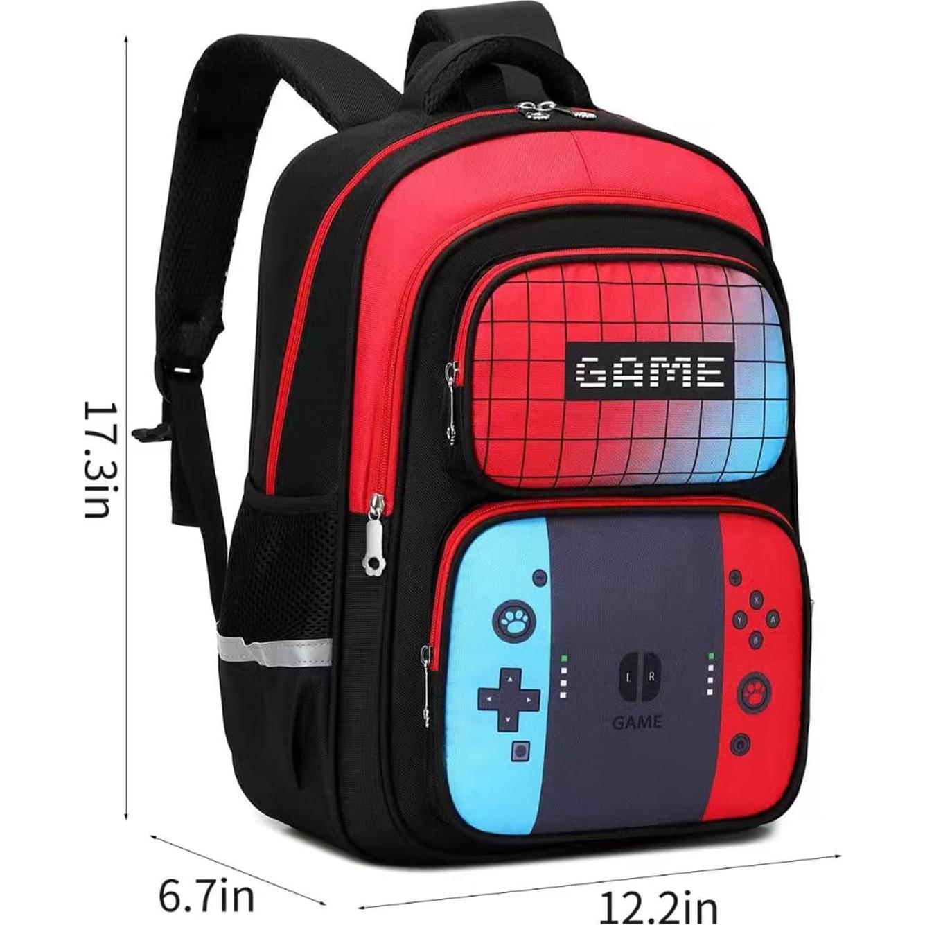 Mochila Escolar Niños YXBB01 Rojo y Azul 43.94 cm Impermeable