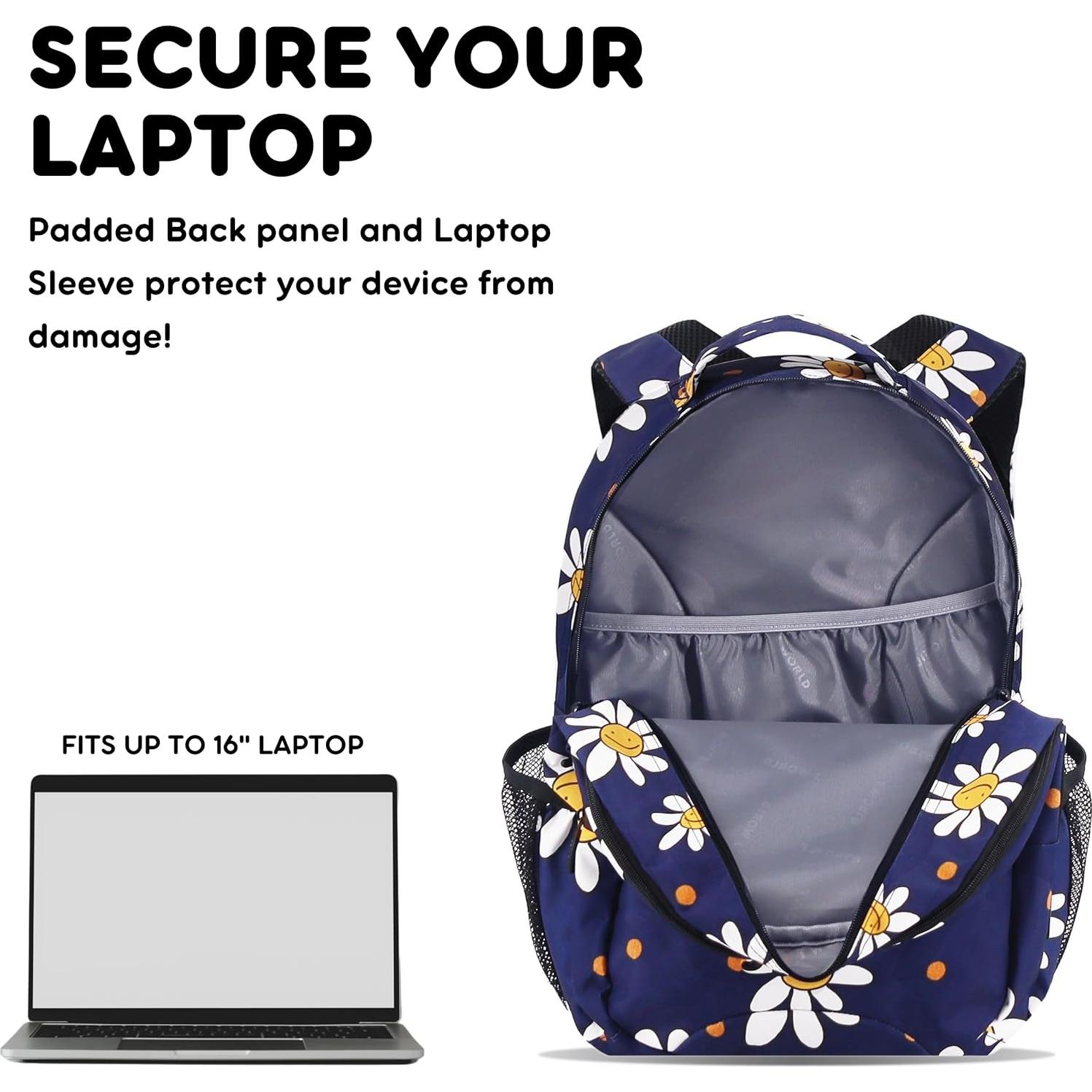 Mochila Escolar J World New York Cornelia 30L para Laptop 15.6"