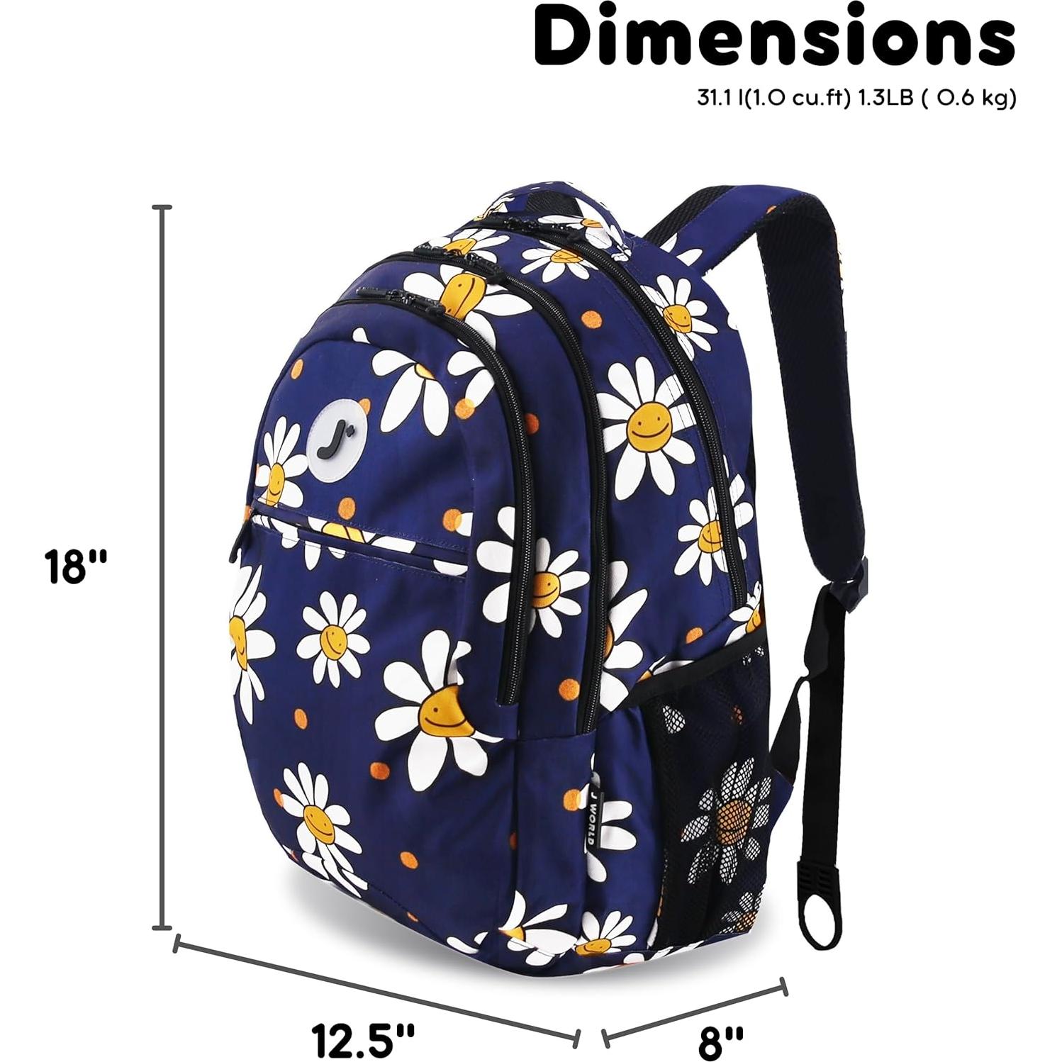 Mochila Escolar J World New York Cornelia 30L para Laptop 15.6"