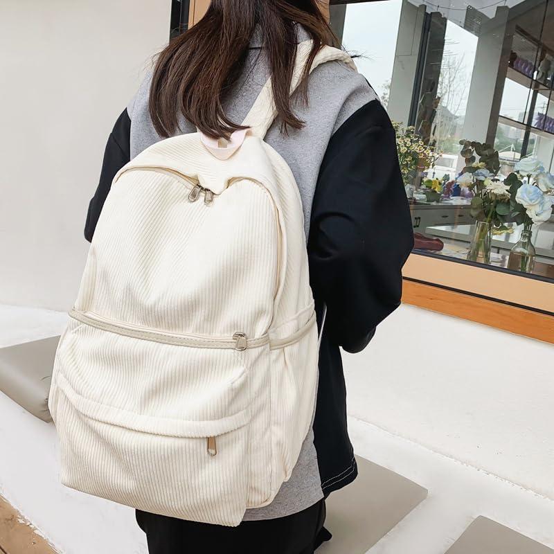 Mochila Escolar Estética Lamprod Blanca 42x31x13 cm 25L