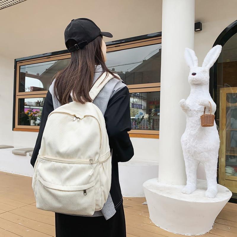 Mochila Escolar Estética Lamprod Blanca 42x31x13 cm 25L