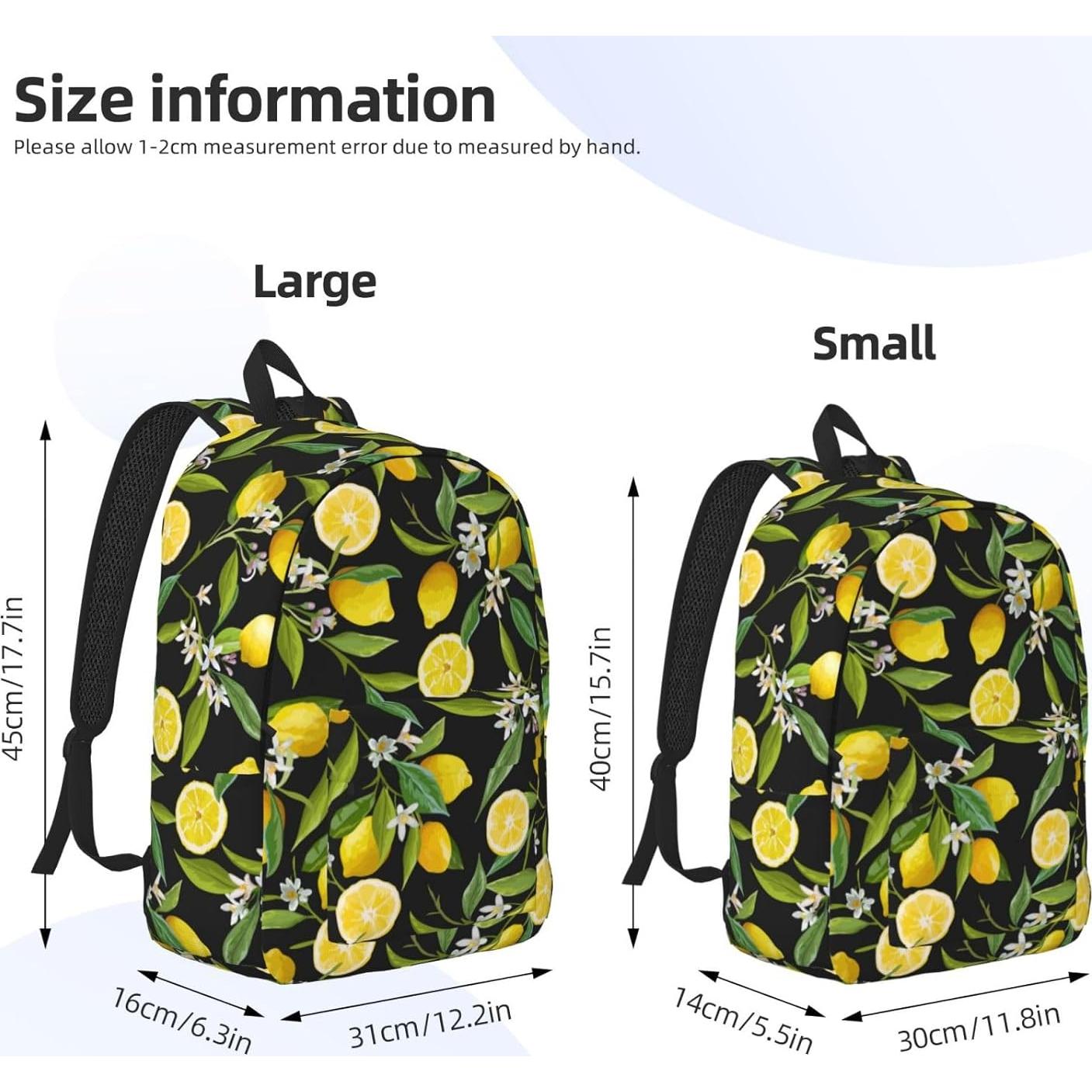 Mochila de Lona Casual GVGOAGL 45cm para Niños y Adultos