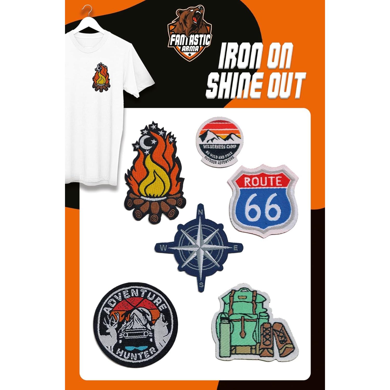 Juego de Parches Bordados FANTASTIC ARMA para Ropa y Mochilas