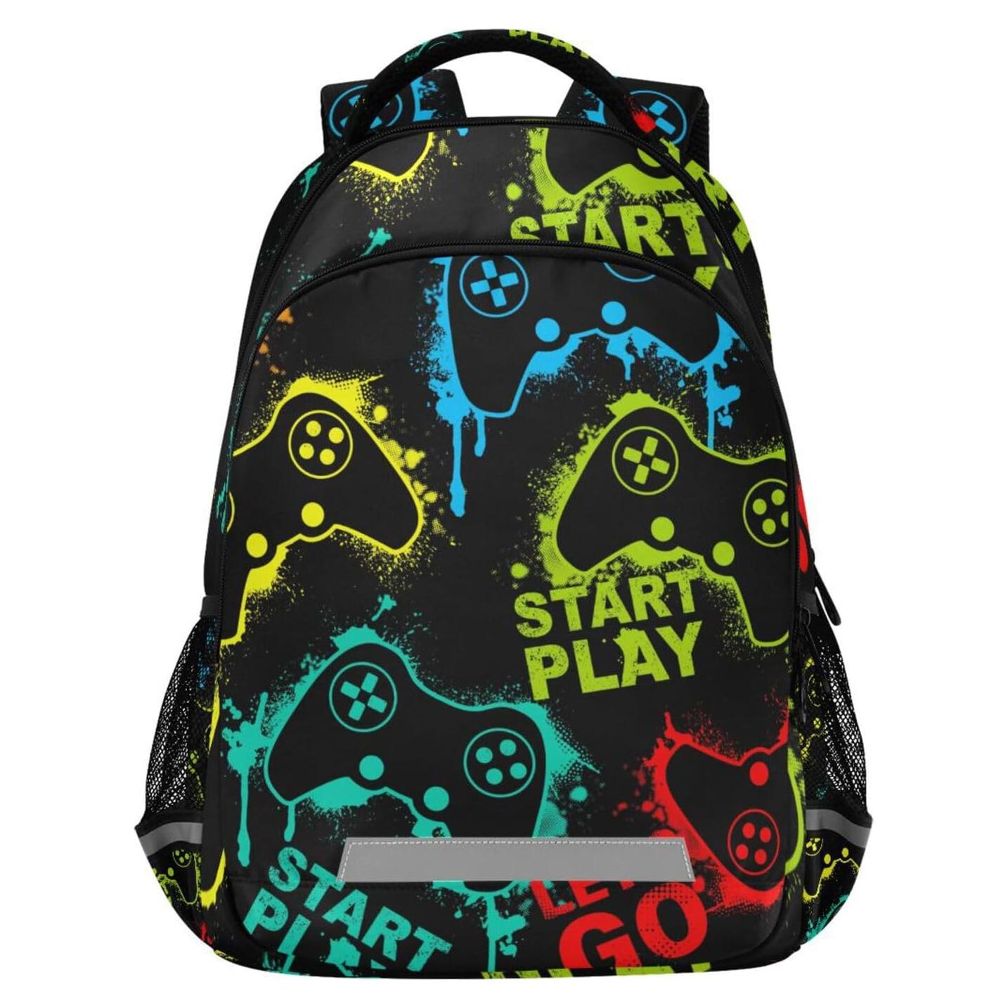 Mochila Escolar ALAZA 17.5L Colorida para Niños con Tiras Reflectantes