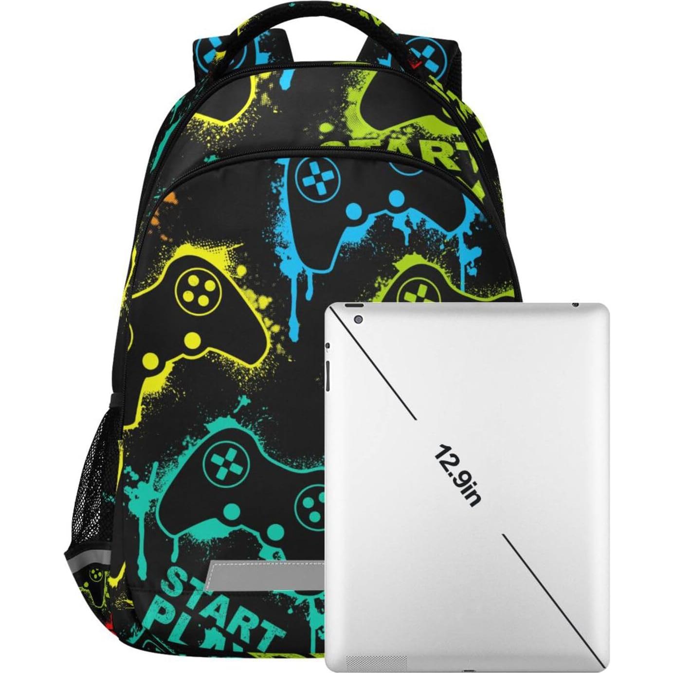 Mochila Escolar ALAZA 17.5L Colorida para Niños con Tiras Reflectantes