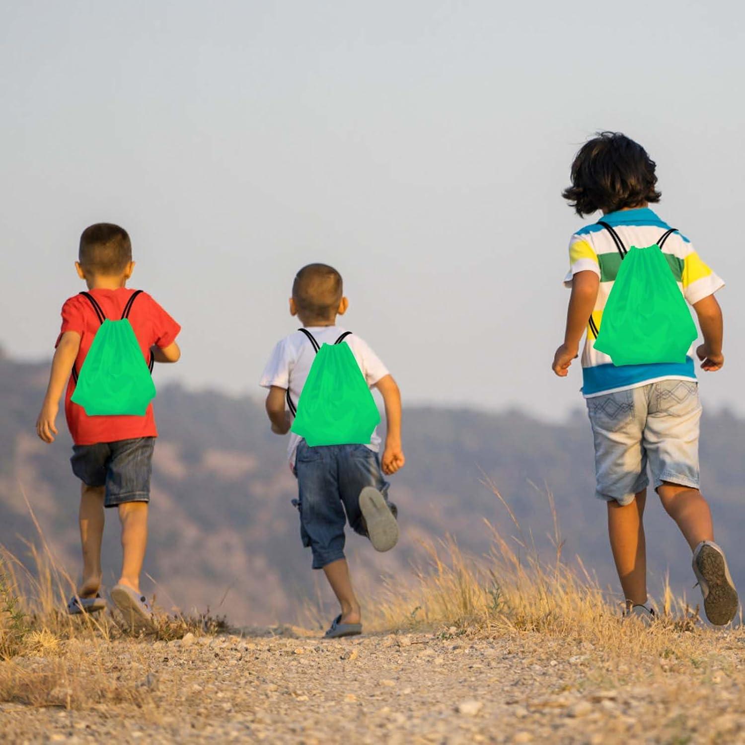 KUUQA 40 Bolsas de Cuerda Verde para Gimnasio y Viajes