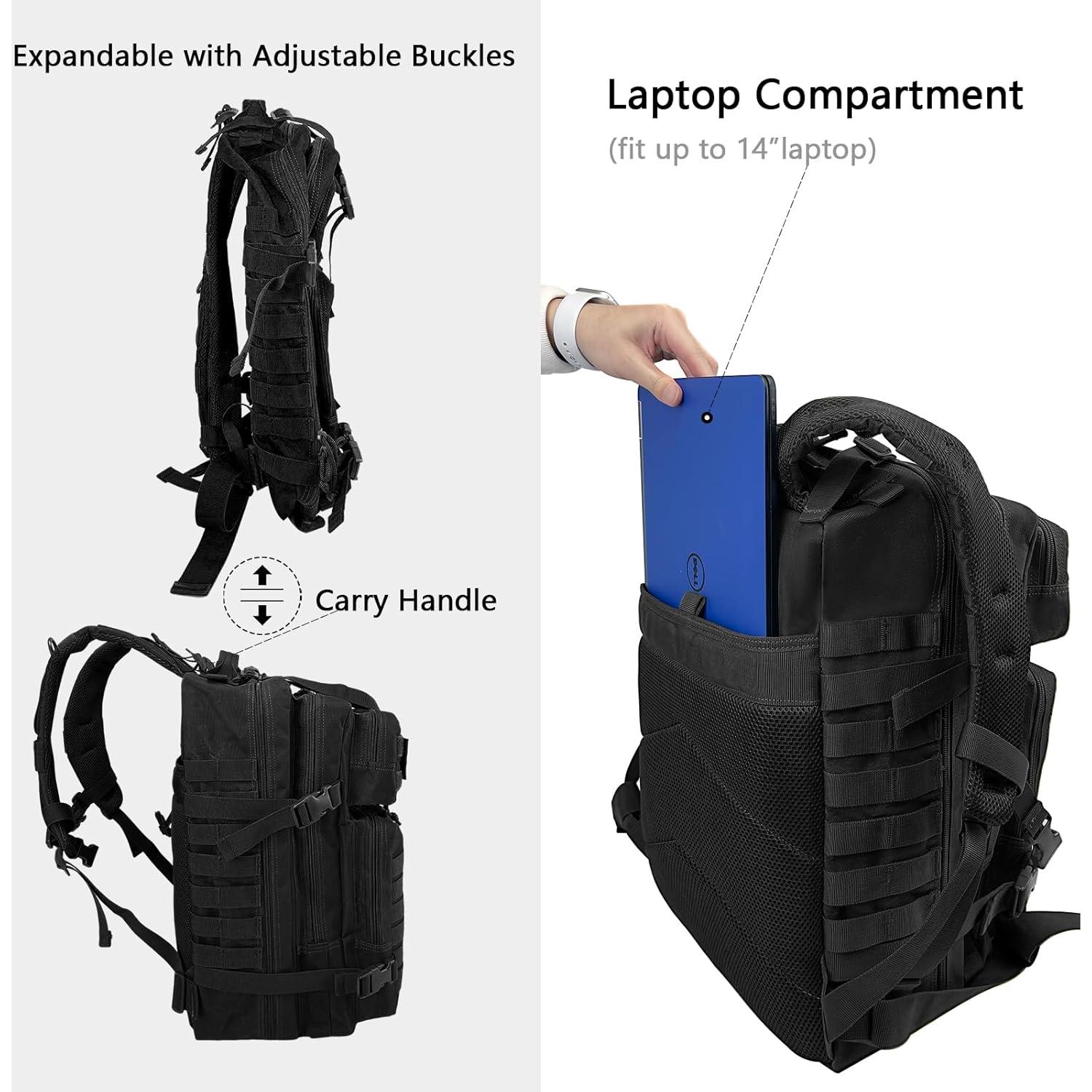 Mochila Táctica WOLT 45L Militar Molle para Senderismo