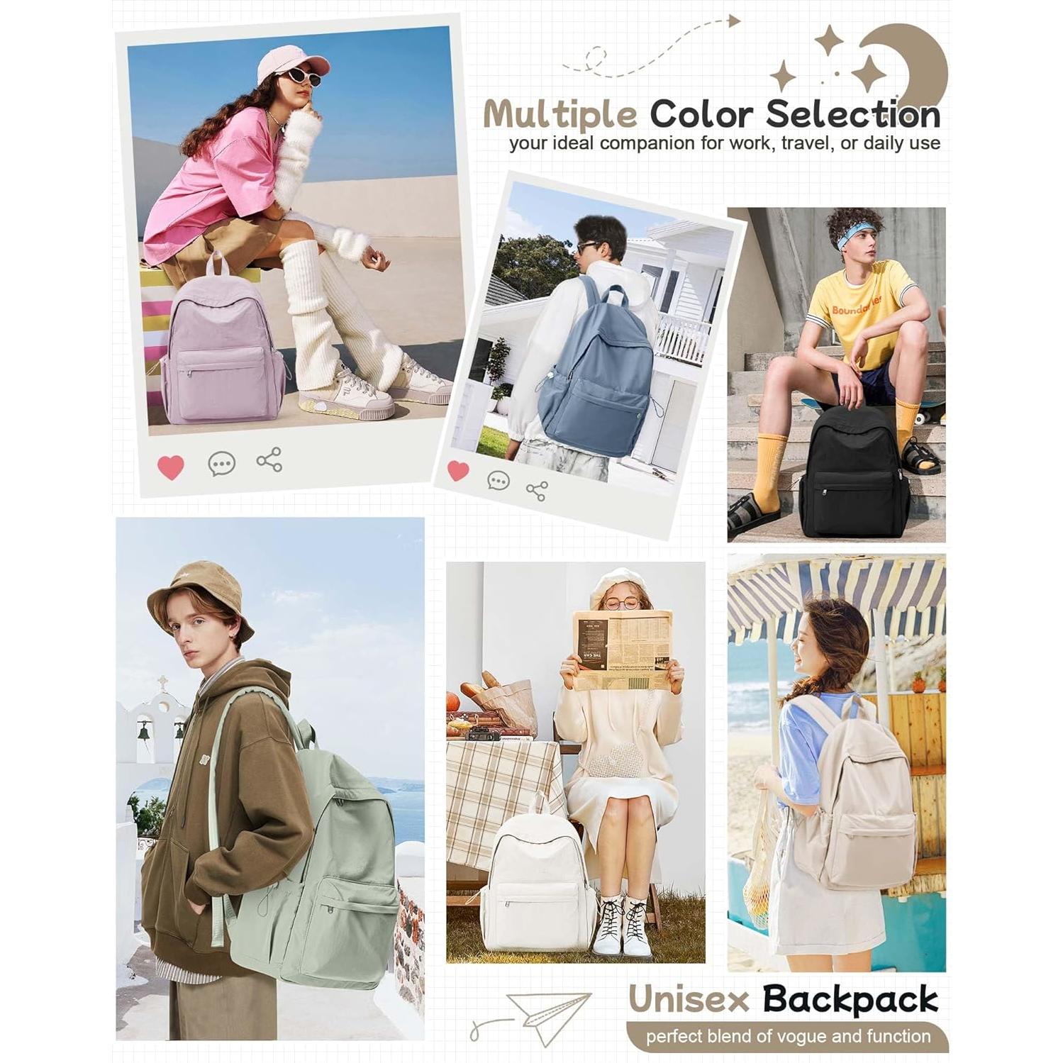 Mochila Escolar BJLFS Marrón Impermeable 42x33x12 cm 24L