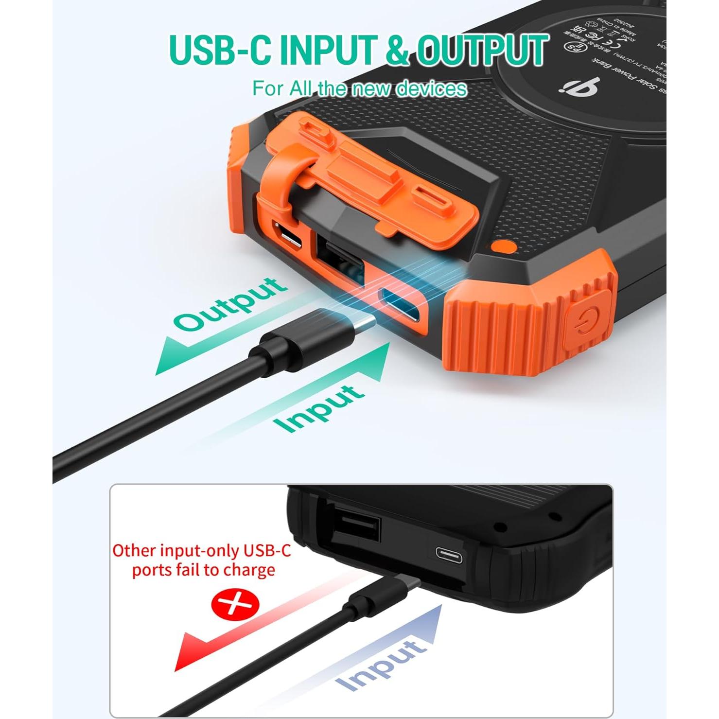 Cargador Solar Power Bank 10,000mAh BLAVOR Inalámbrico 20W