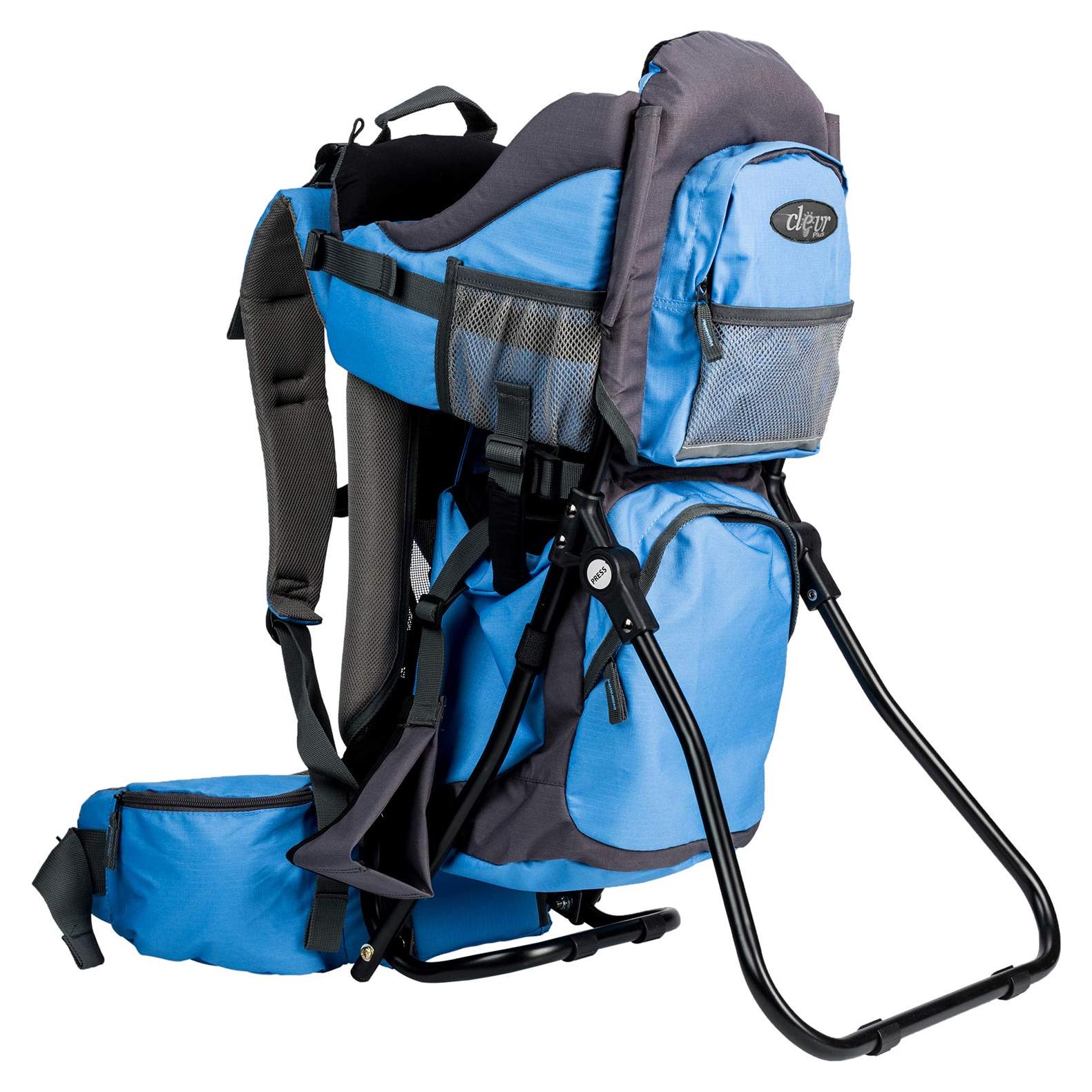 Mochila Portabebés ClevrPlus Canyonero Azul para Senderismo