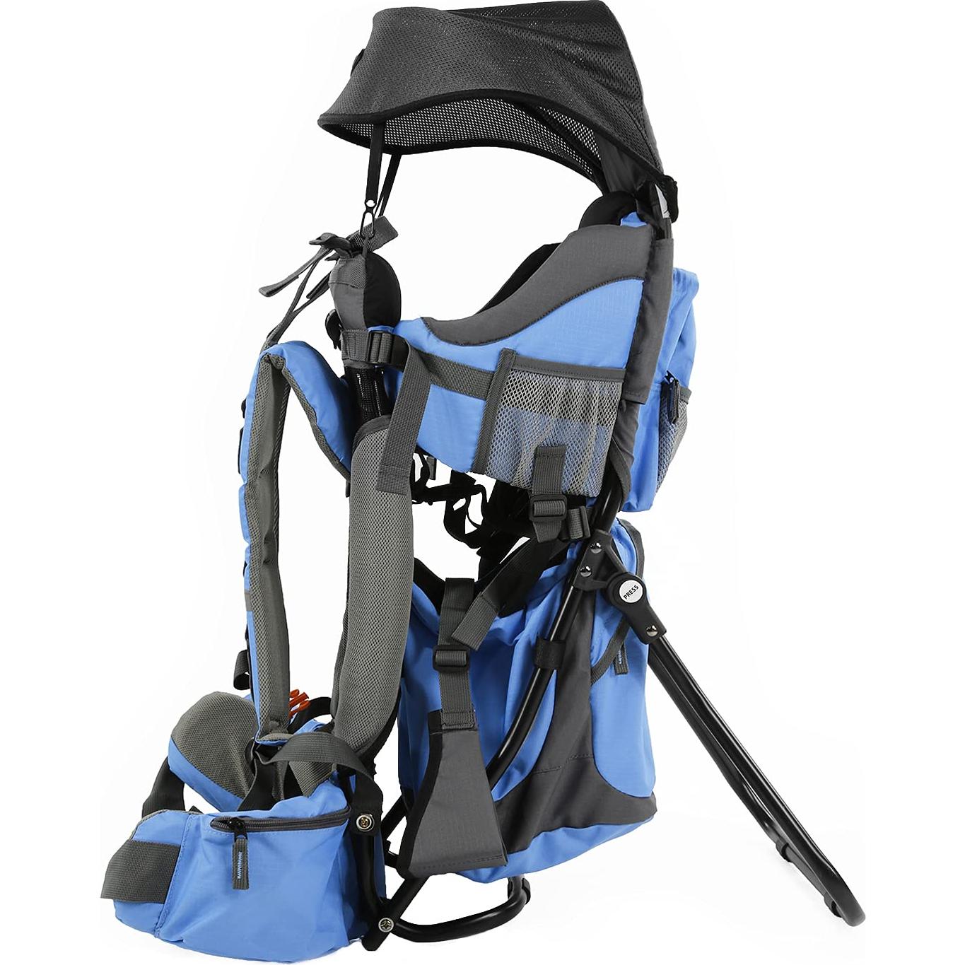 Mochila Portabebés ClevrPlus Canyonero Azul para Senderismo