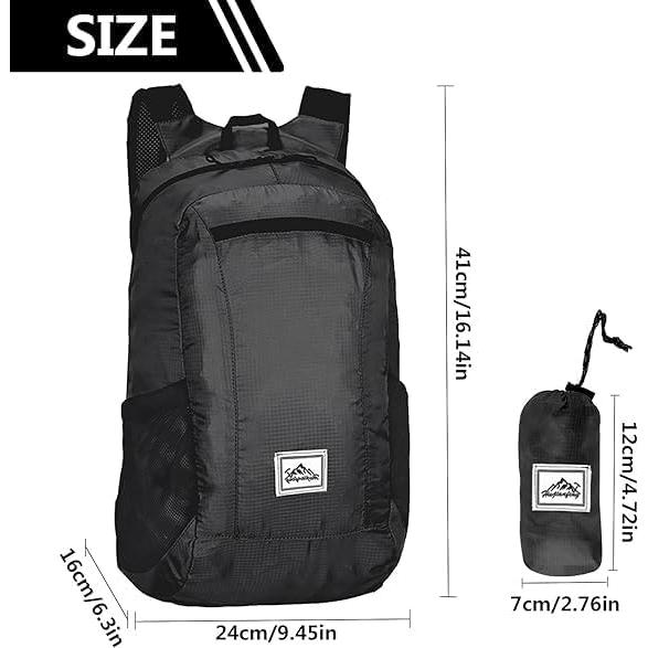 Mochila Plegable 20L Ultra Ligera Impermeable para Senderismo