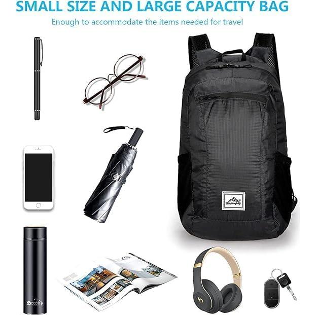 Mochila Plegable 20L Ultra Ligera Impermeable para Senderismo