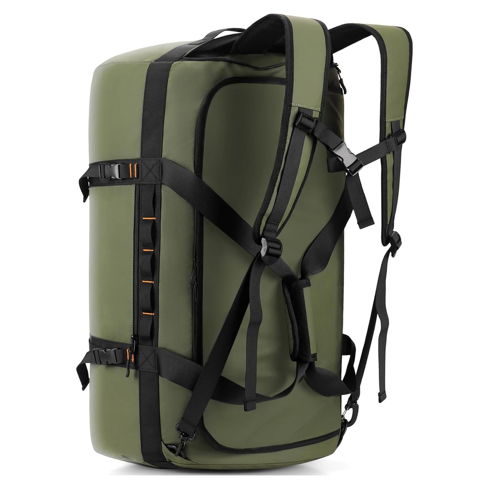Bolsa de viaje impermeable 60L para hombres - Duffel verde