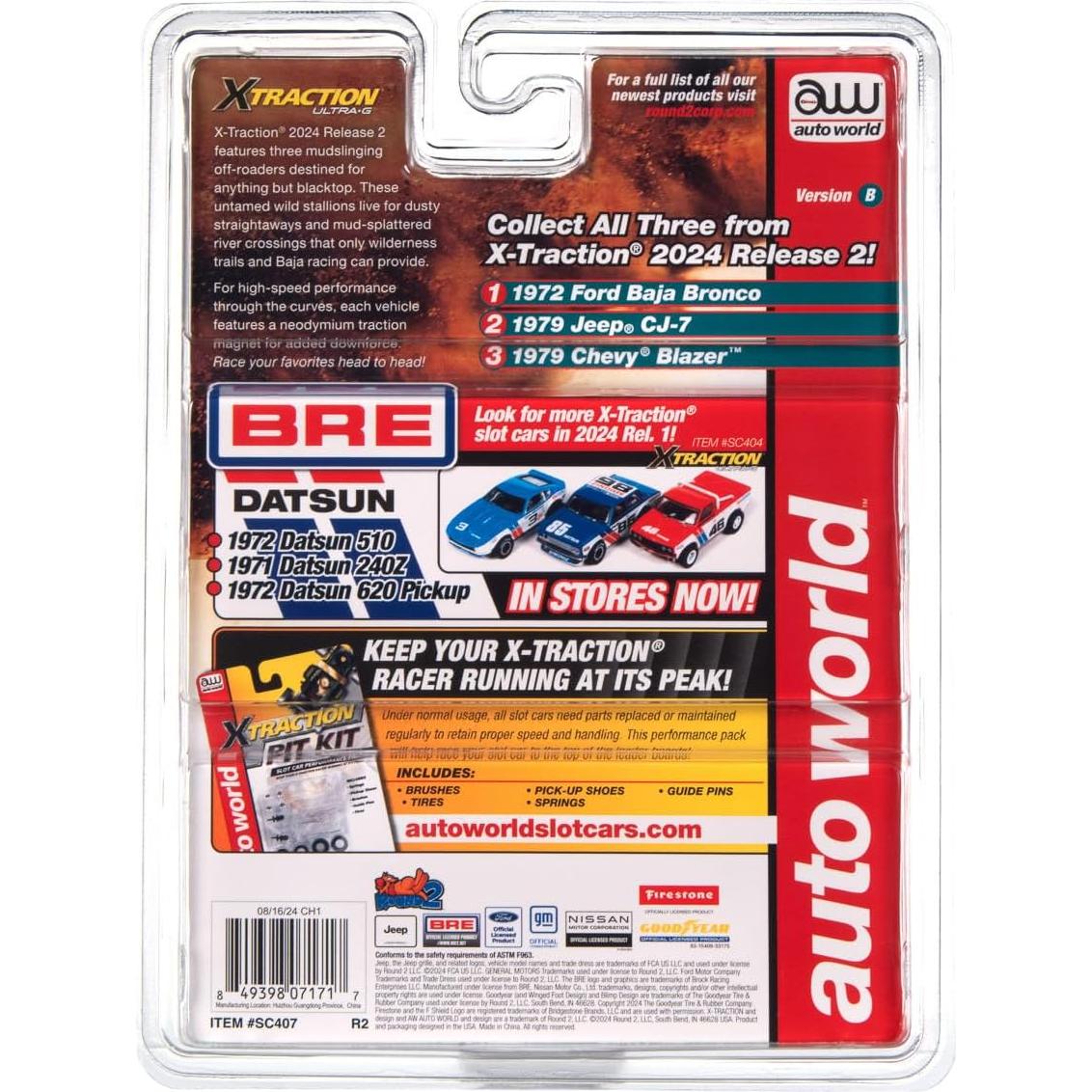 Coche de Slot Auto World SC407-2 Jeep CJ-7 Escala HO