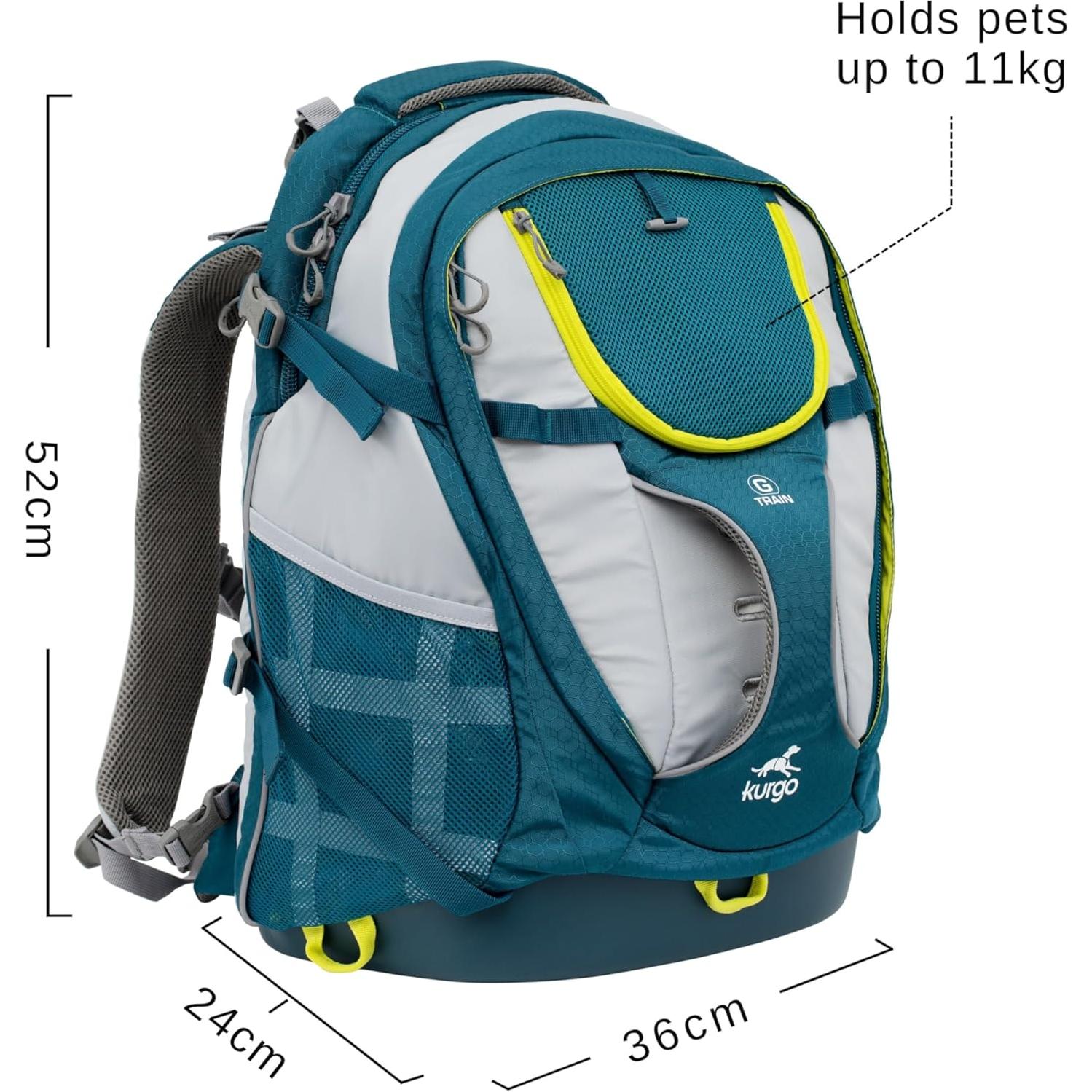 Mochila Transportadora Kurgo G-Train para Perros Pequeños - Azul Tinta