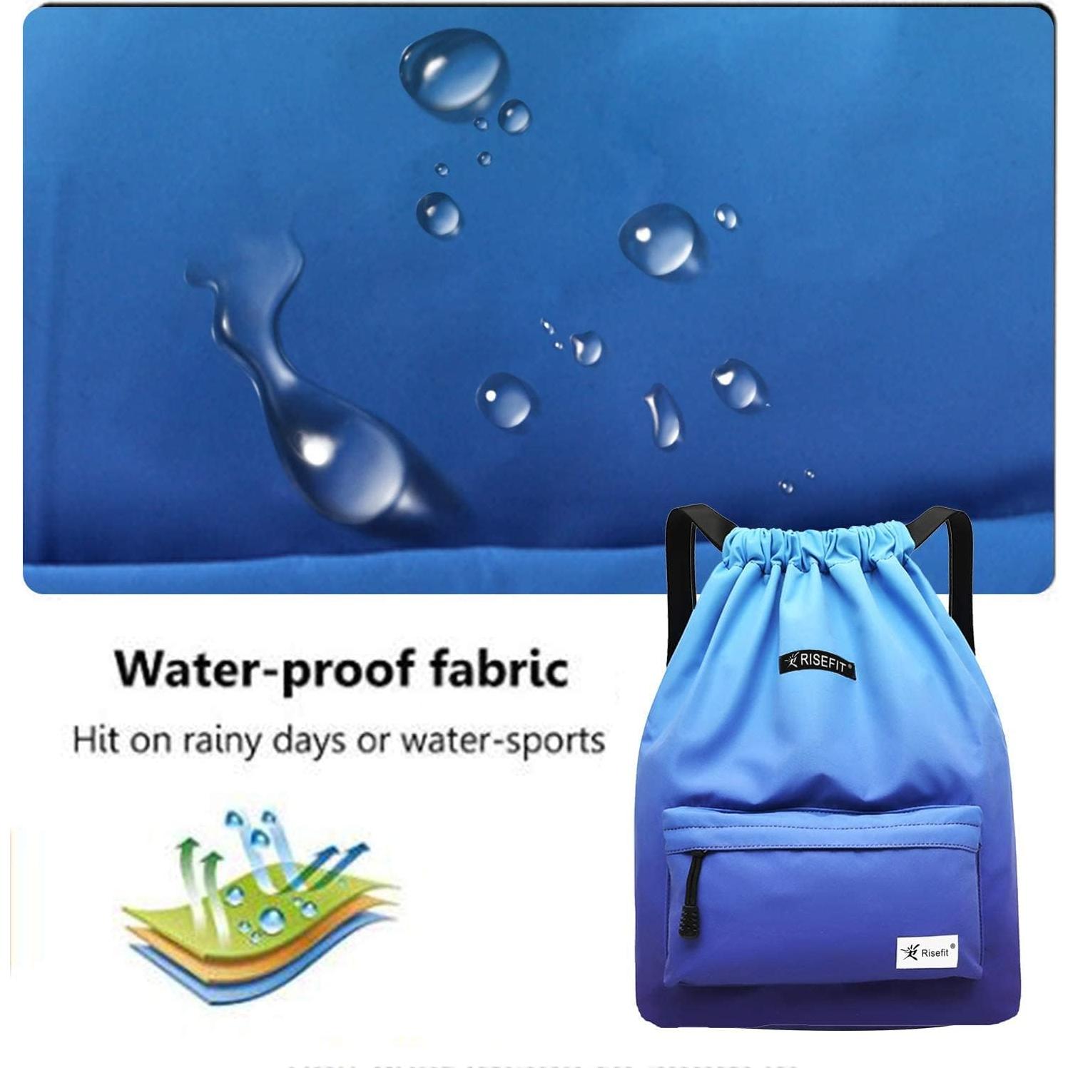 Mochila de Cuerda Impermeable Risefit 42x32x15cm Unisex