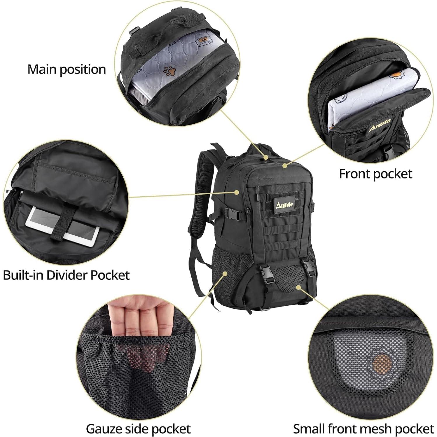 Mochila táctica impermeable Anbte 50L para camping y senderismo