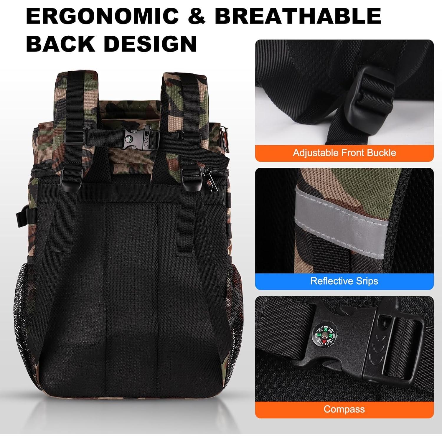 Mochila Enfriadora Orekemo Verde Camo 25L Impermeable