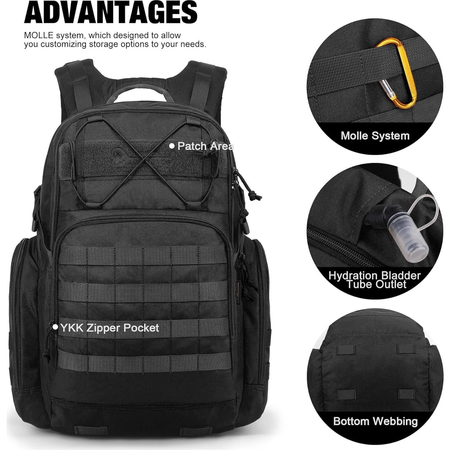 Mochila Táctica Mardingtop 40L para Senderismo y Camping