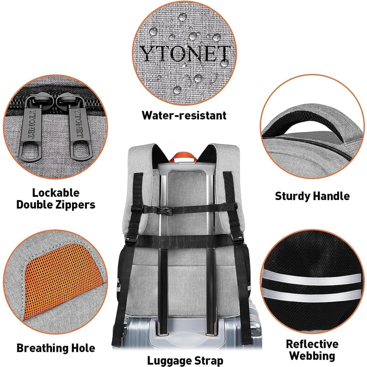 Mochila Ytonet Gris para Gimnasio 40L con Compartimento para Zapatos