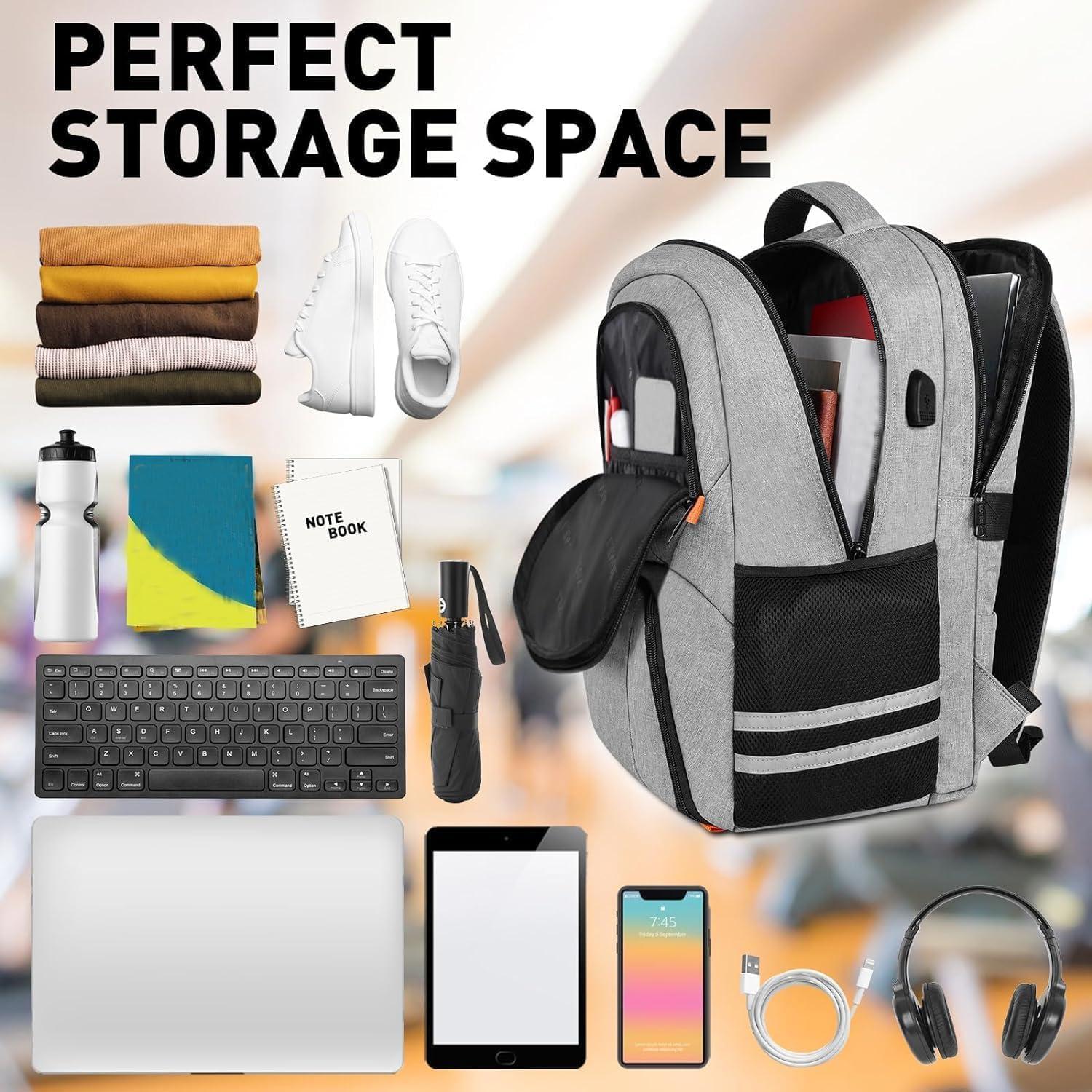 Mochila Ytonet Gris para Gimnasio 40L con Compartimento para Zapatos