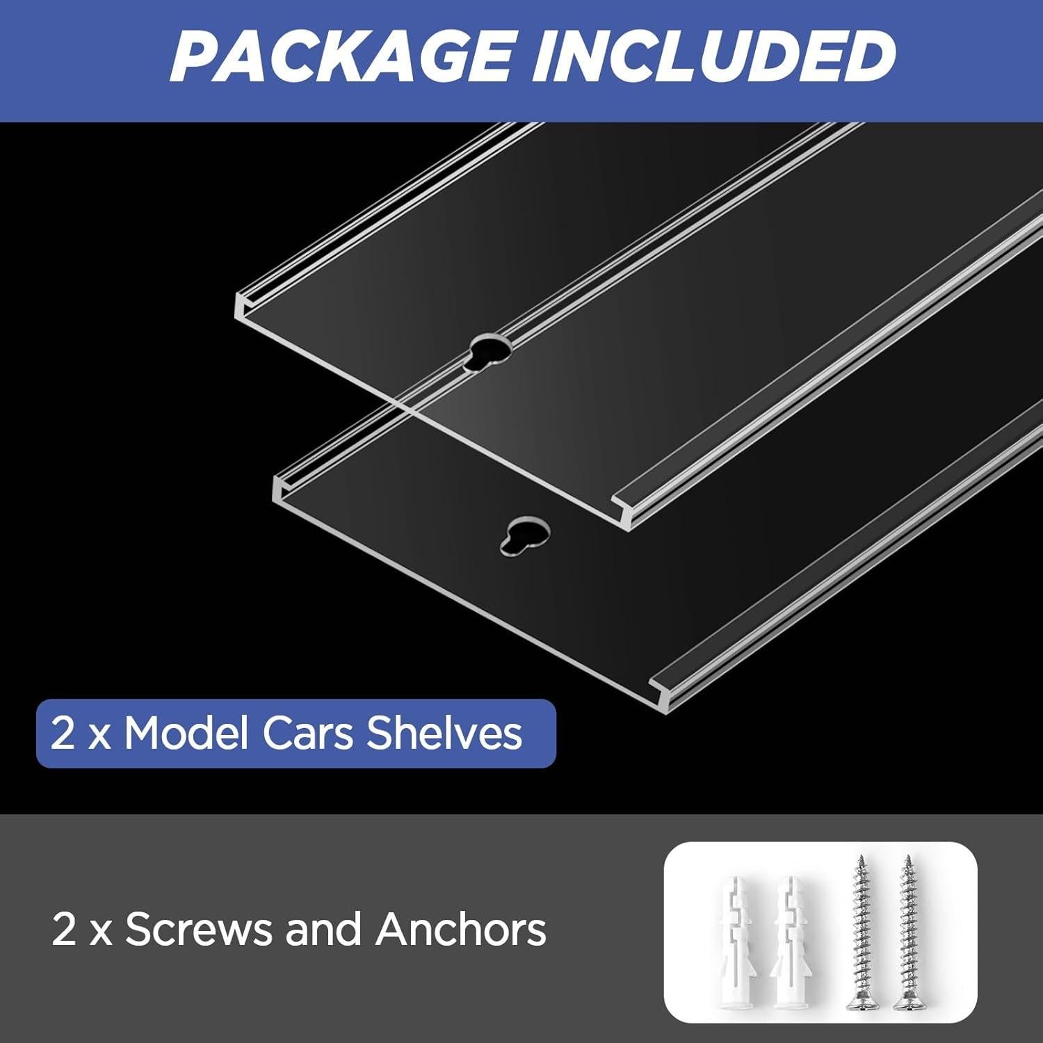 Estante Acrílico CollectHall para Coches 1/64 - 2 Paquetes