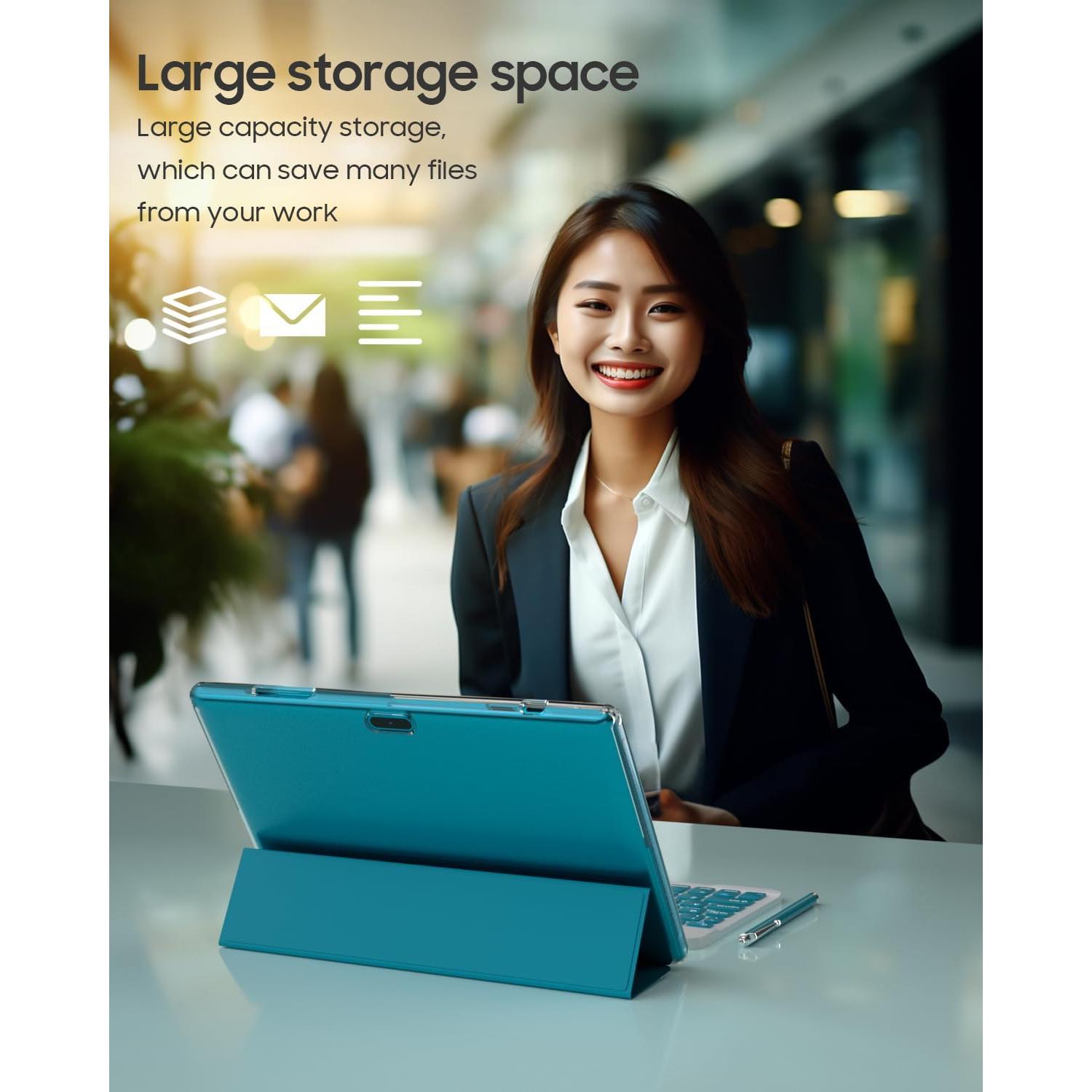 Tableta 2 en 1 ATOZEE Android 14 10.1" 6GB 32GB WiFi