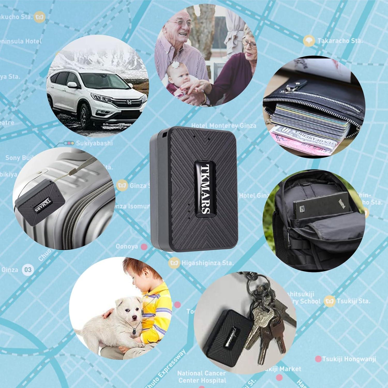 Mini Rastreador GPS 4G TKMARS para Vehículos y Mascotas