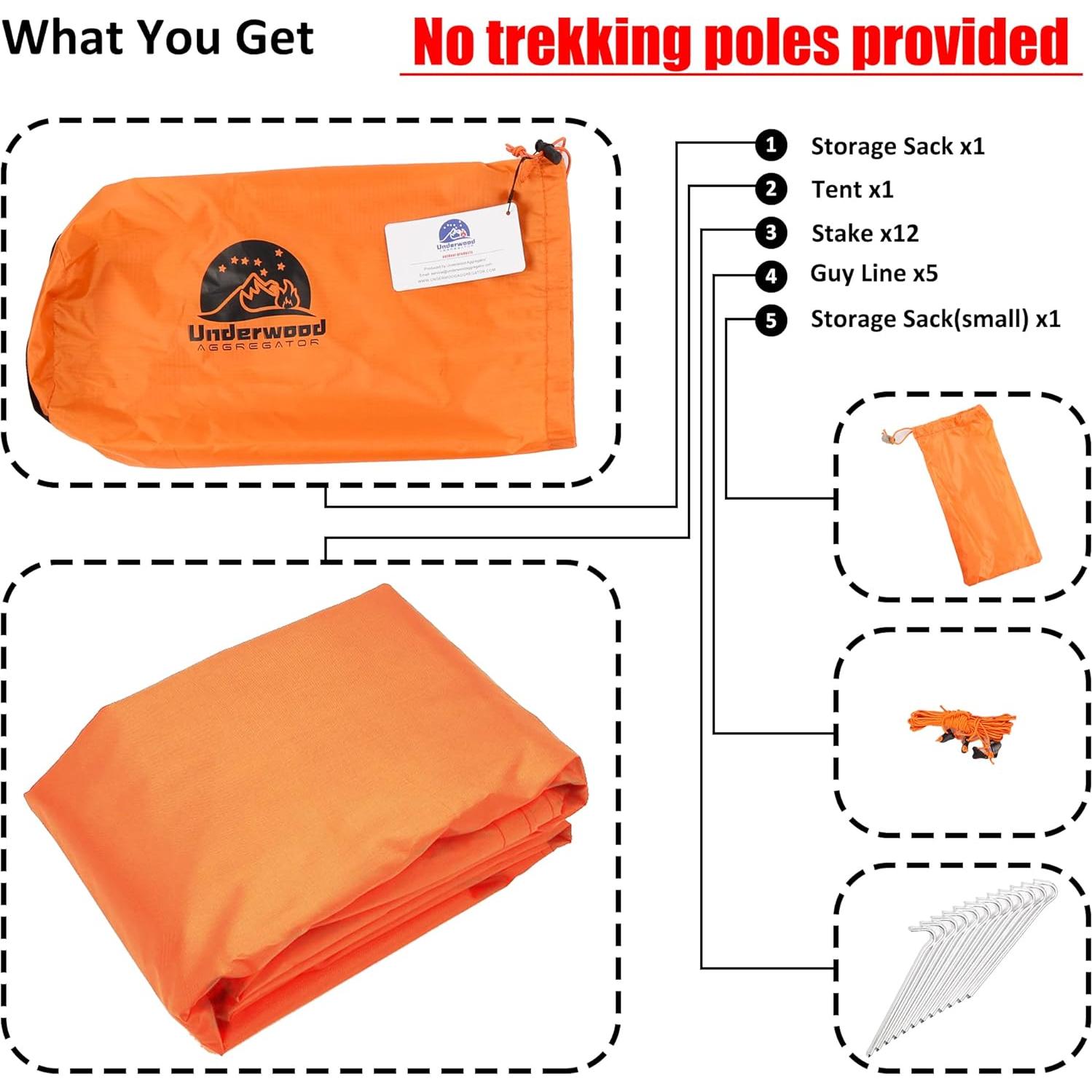 Tienda de Camping Ultraligera Underwood Aggregator 1 Persona