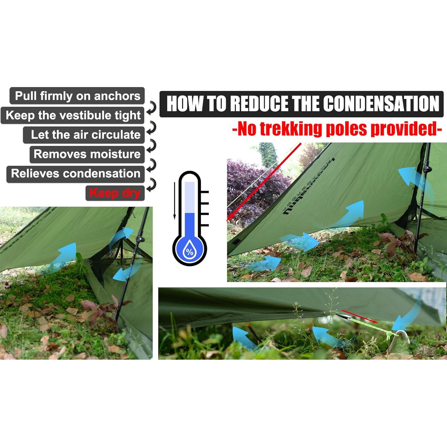 Tienda de Camping Ultraligera Underwood Aggregator 1 Persona