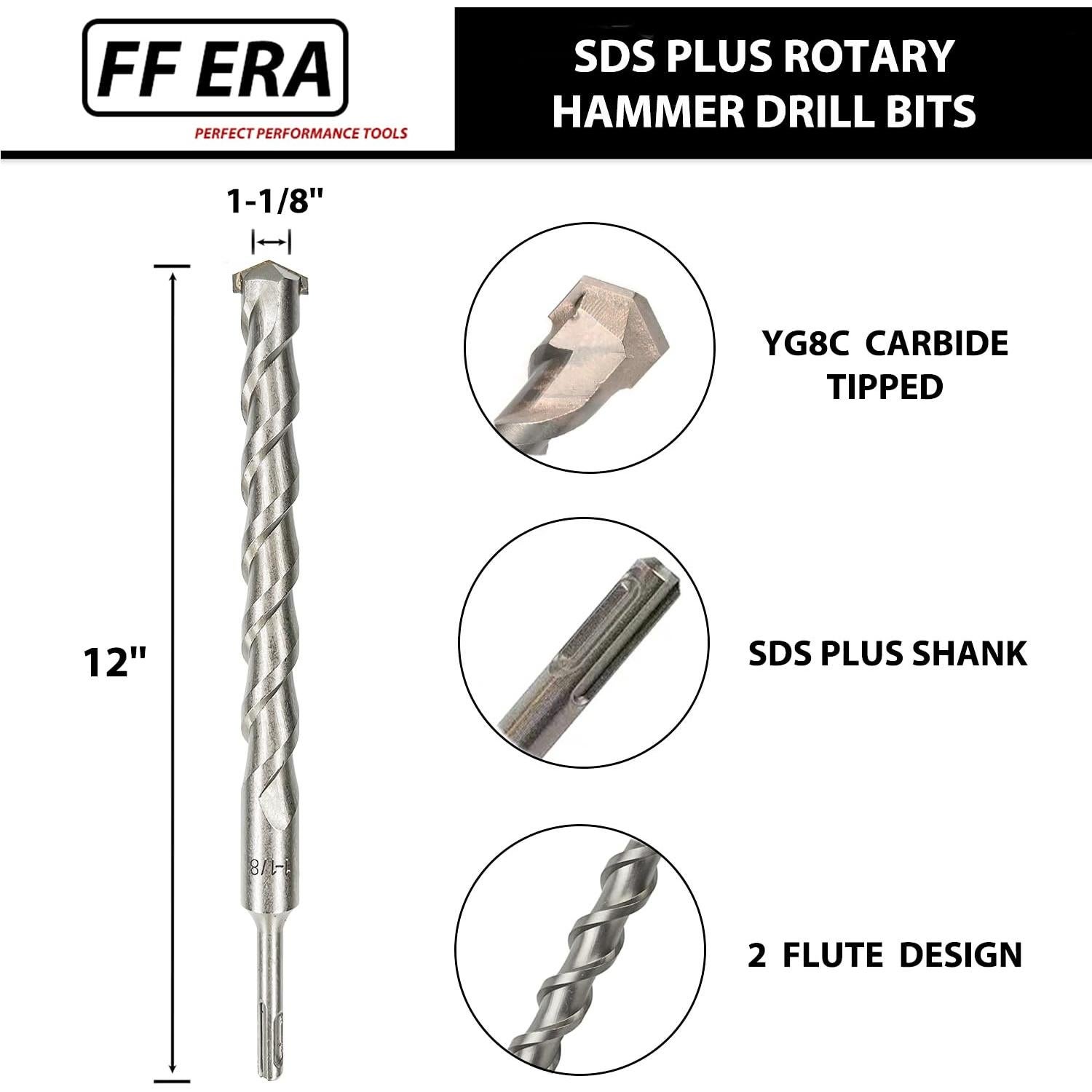 Broca SDS Plus 1/4" x 30.5 cm FF ERA para Mampostería