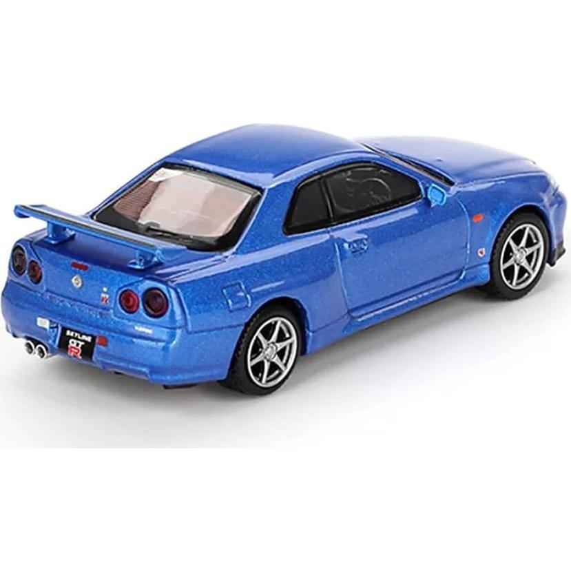 Coche Coleccionable Diecast Genérico Skyline GT-R R34 Azul 1:64