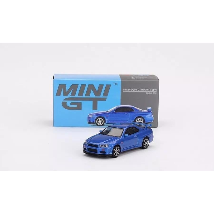 Coche Coleccionable Diecast Genérico Skyline GT-R R34 Azul 1:64