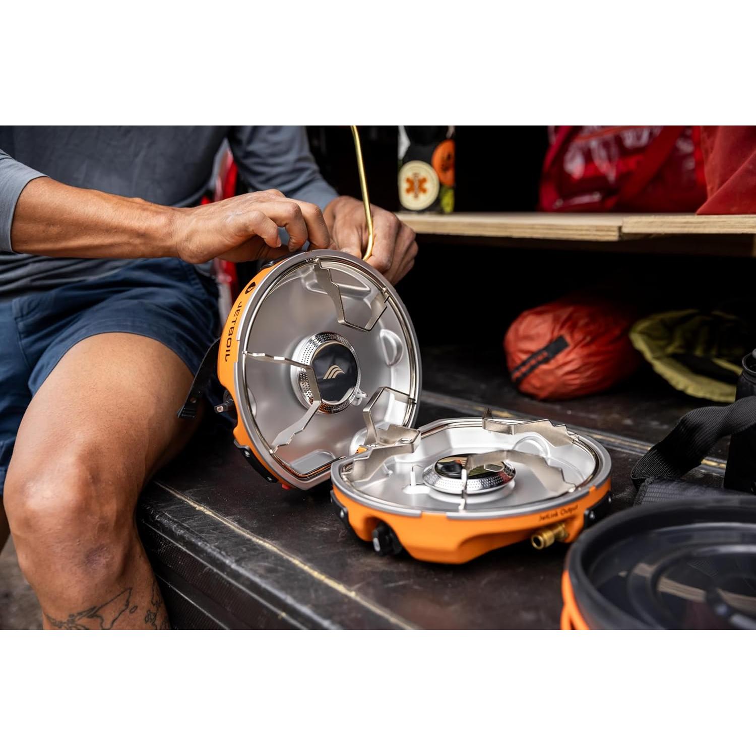 Estufa de Camping Jetboil Genesis 10,000 BTU Naranja
