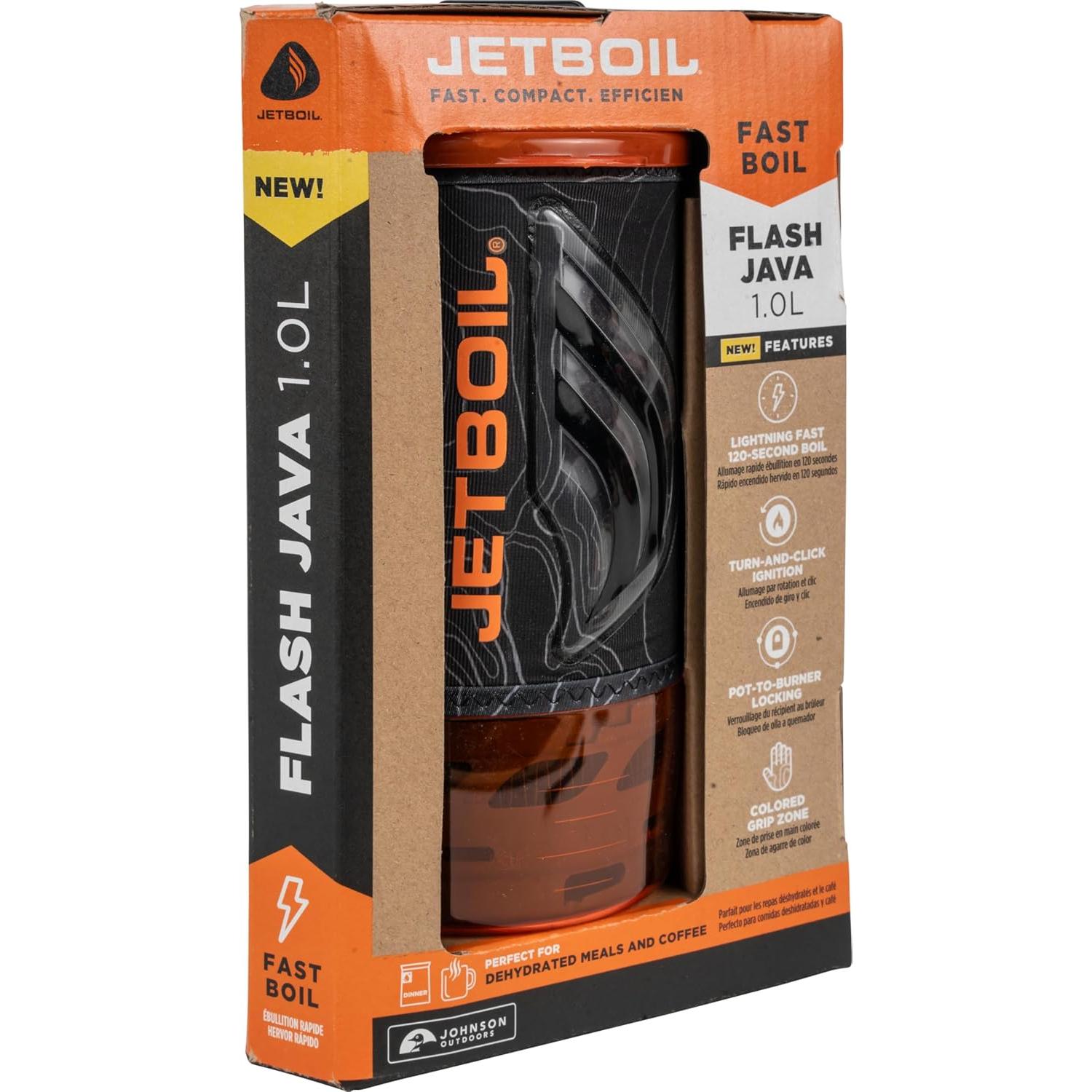 Estufa Portátil Jetboil Flash Java 1.0L con Prensa de Café