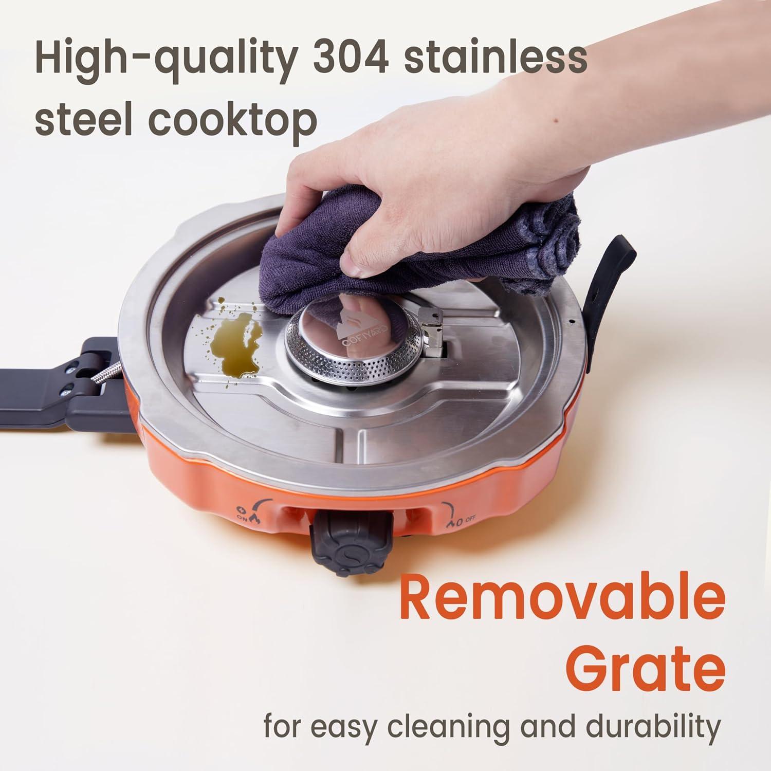 Estufa de Camping Cofiyard 2 Quemadores 20,000 BTU Plegable