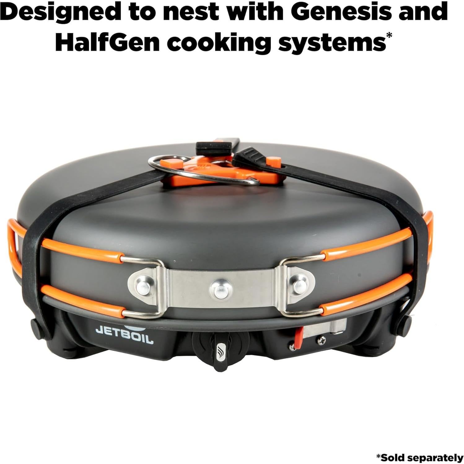 Sartén de Camping Antiadherente Jetboil 10 Pulgadas Gris