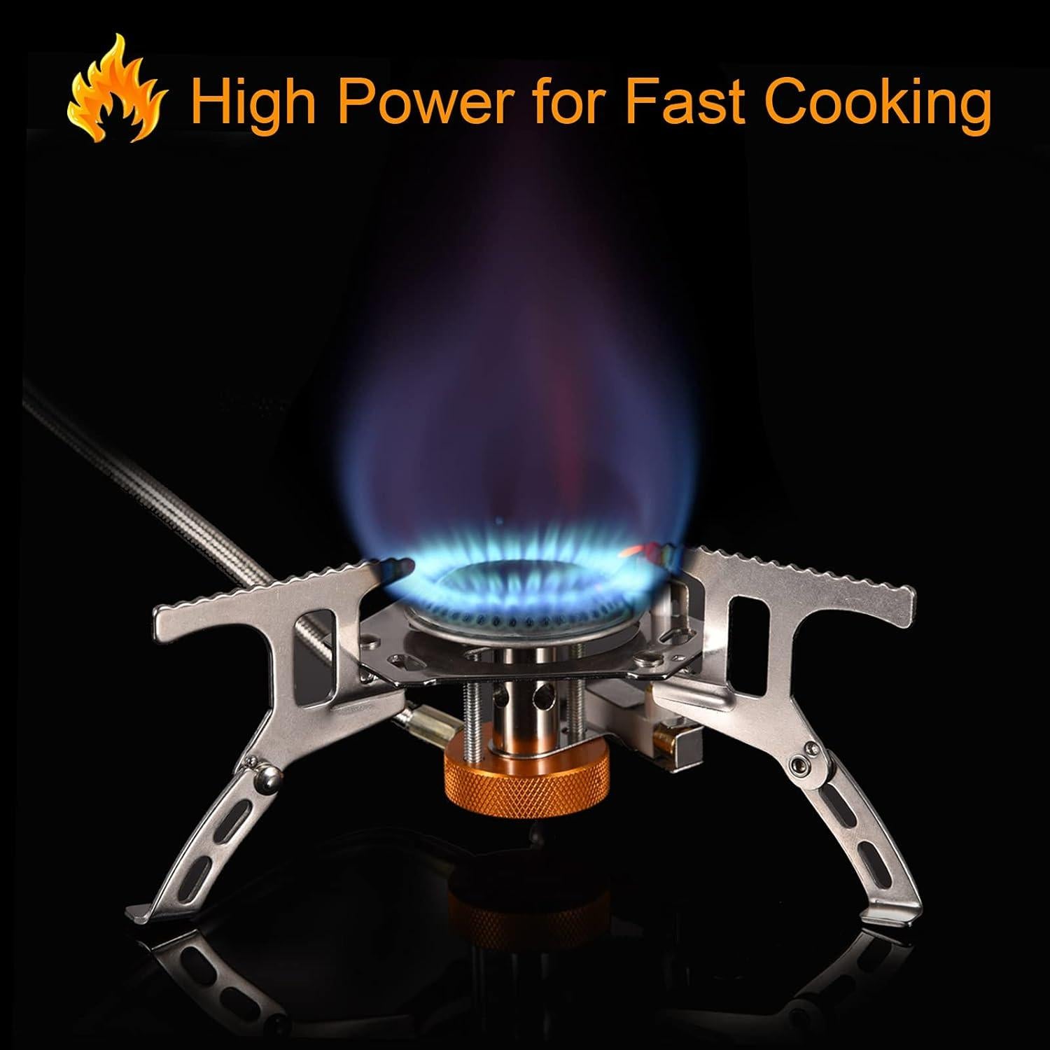 Estufa de Gas Camping Portátil Adaptador Propano 1LB Plegable