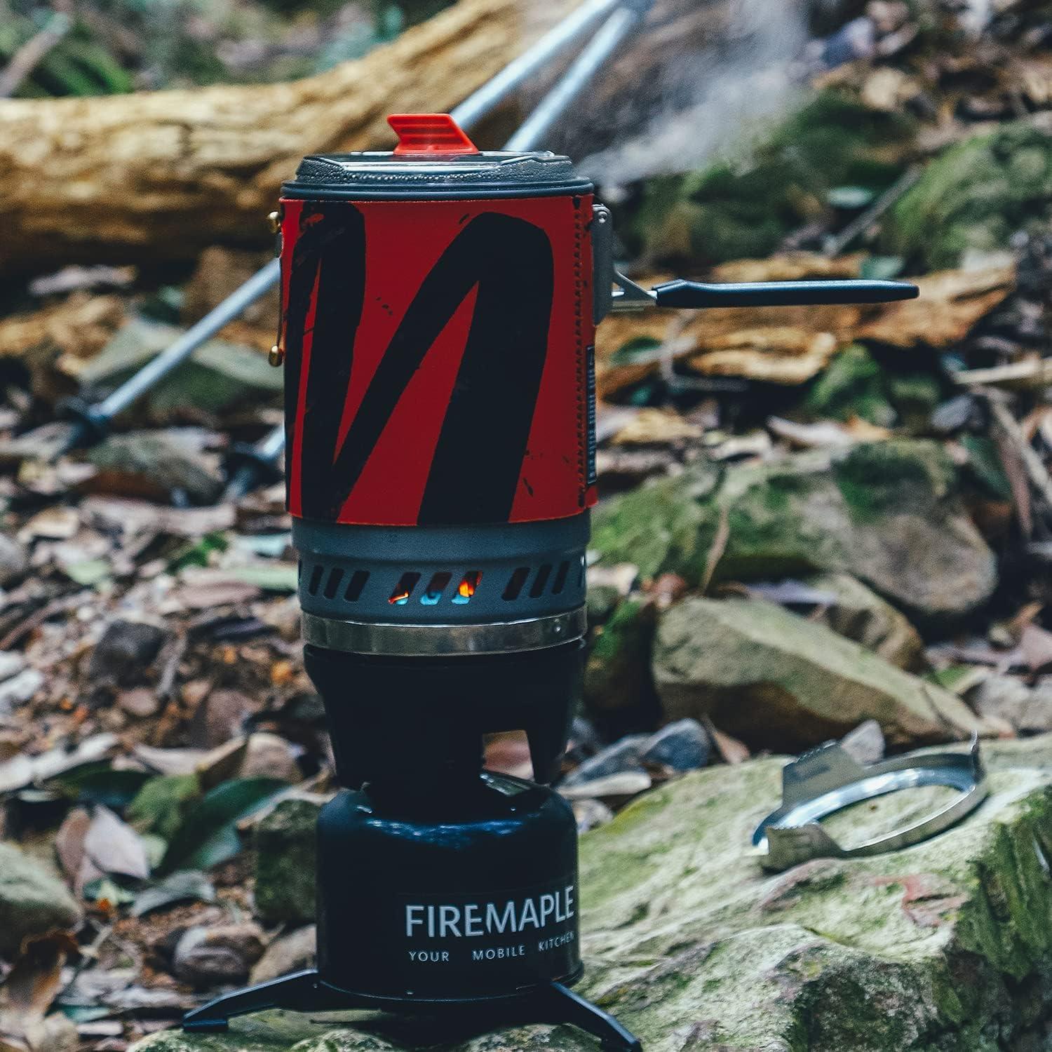 Estufa Portátil Fire Maple Polaris con Olla y Regulador - Negro