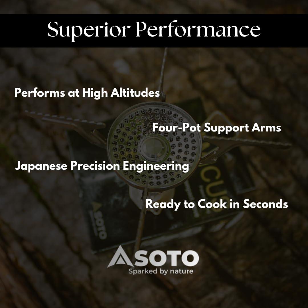 Estufa de Camping SOTO Amicus con Encendedor 3260W