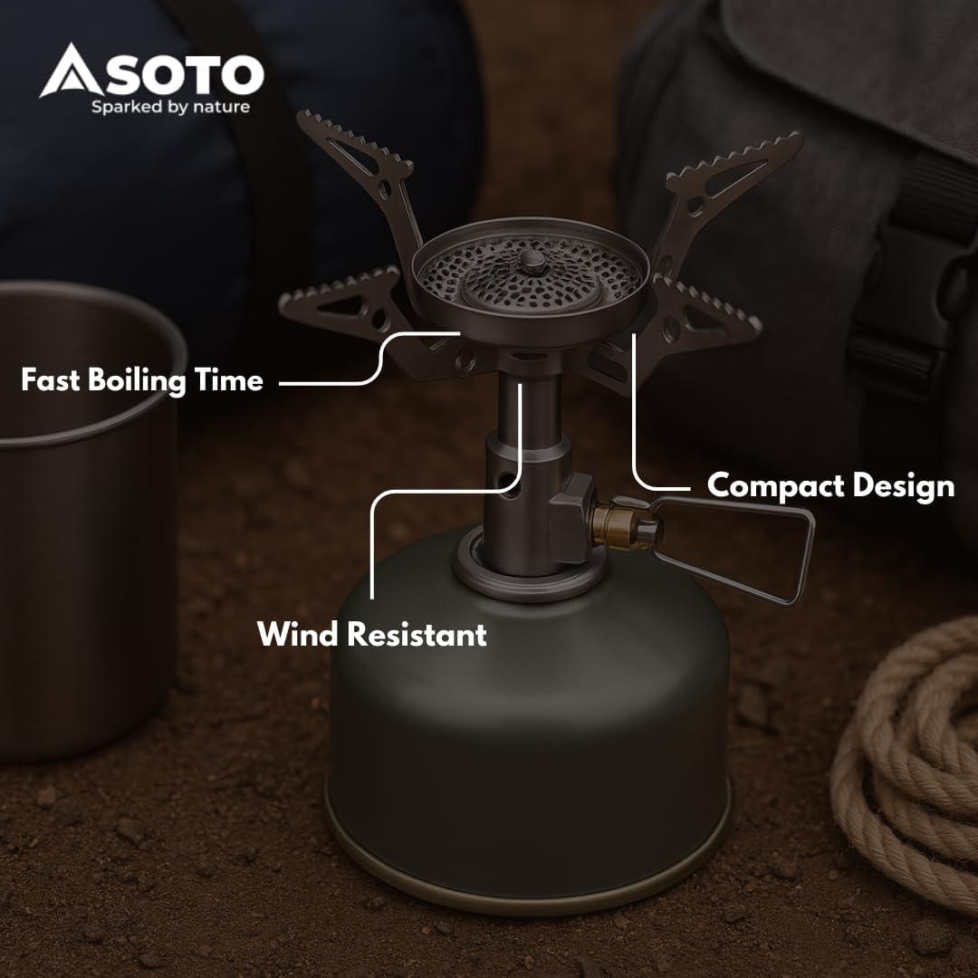 Estufa de Camping SOTO Amicus con Encendedor 3260W