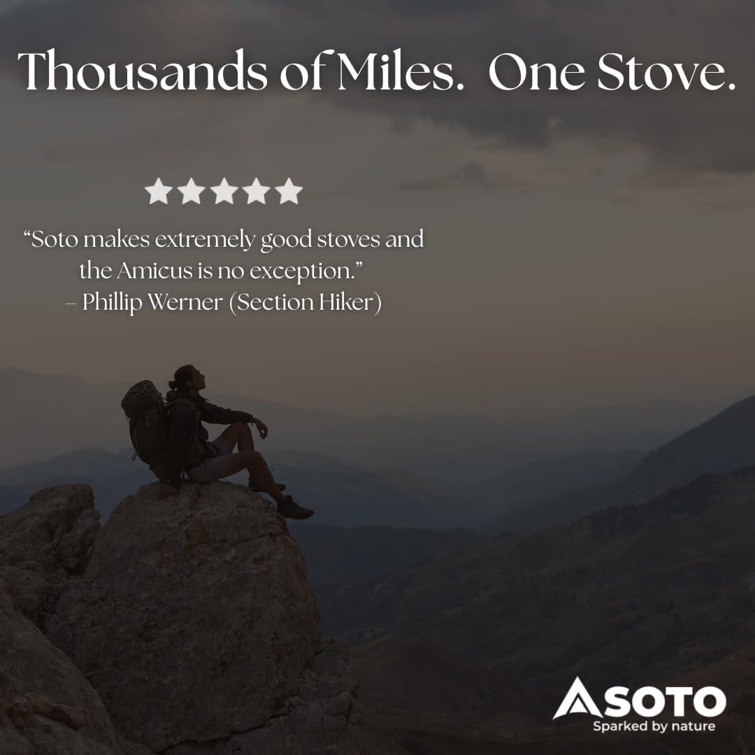 Estufa de Camping SOTO Amicus con Encendedor 3260W
