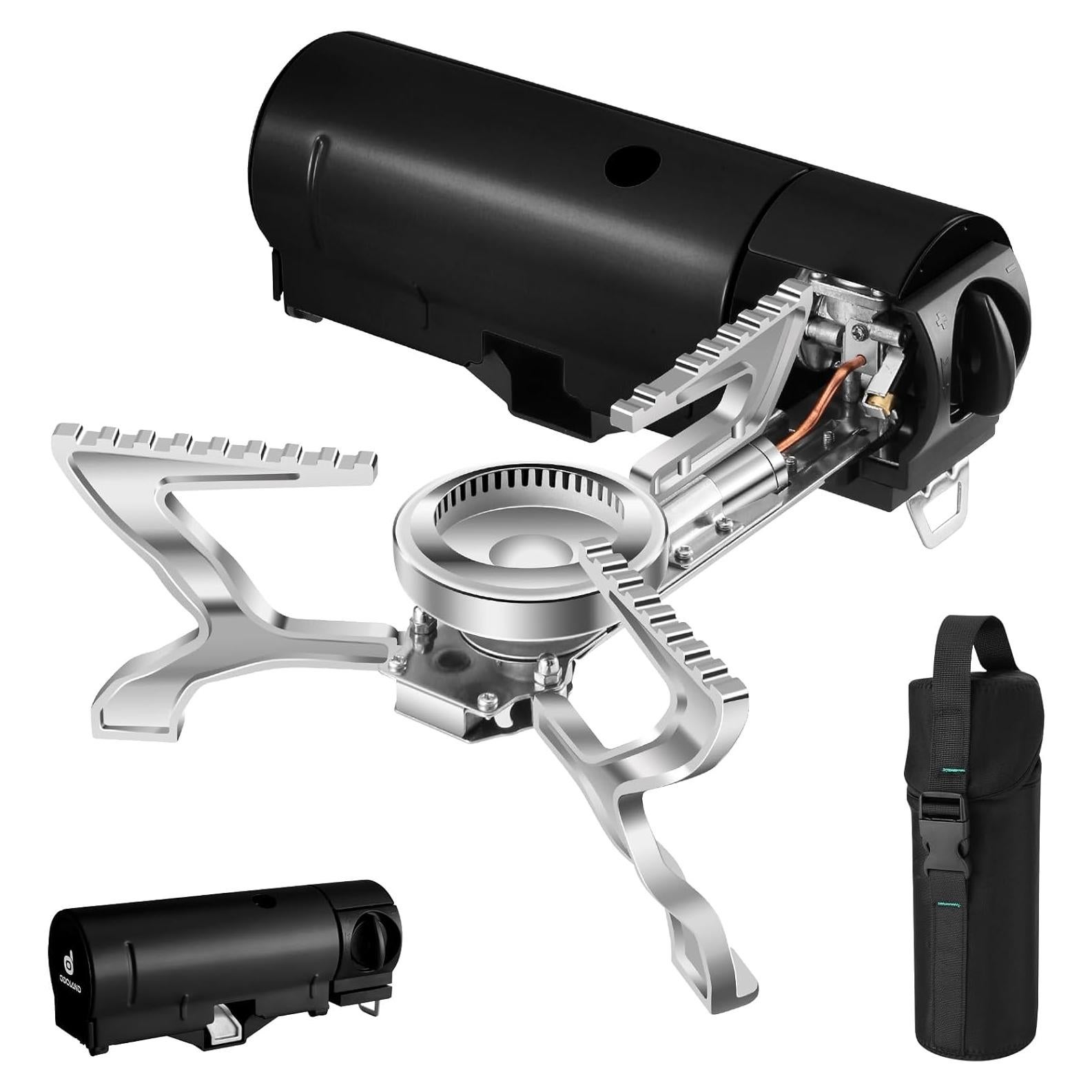 Estufa de Camping Portátil Odoland Butano 1400W Plegable