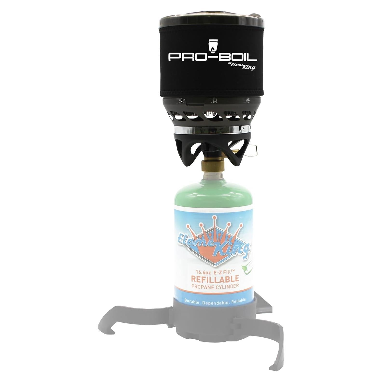 Sistema de Cocina Flame King Pro-Boil 1L, Hierve en 90s, Gas