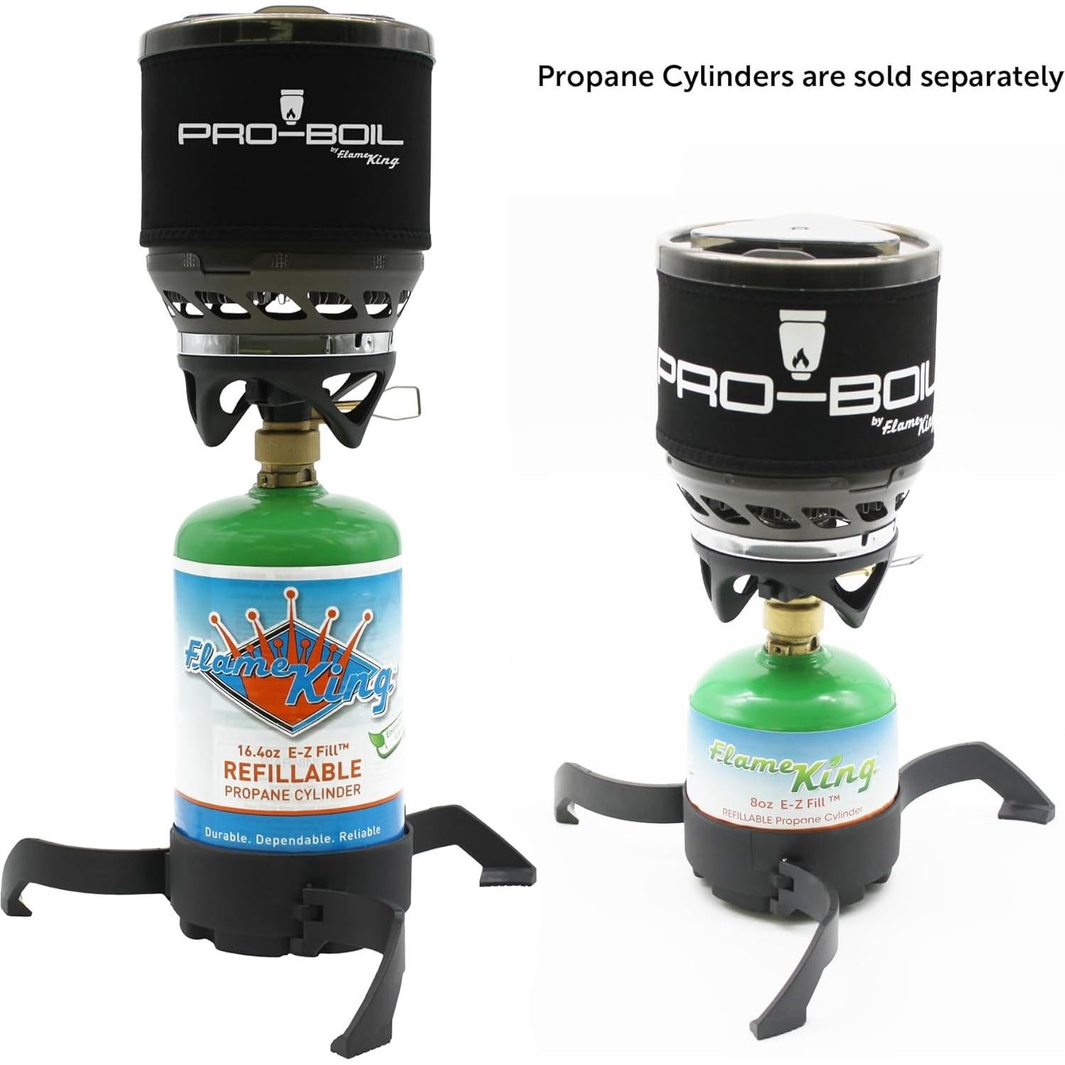 Sistema de Cocina Flame King Pro-Boil 1L, Hierve en 90s, Gas